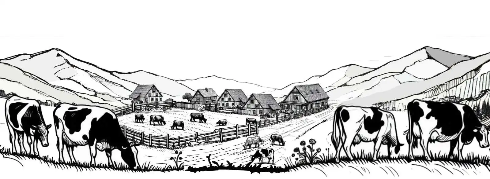 Shrestam Pastoral Cow Meadow Farm