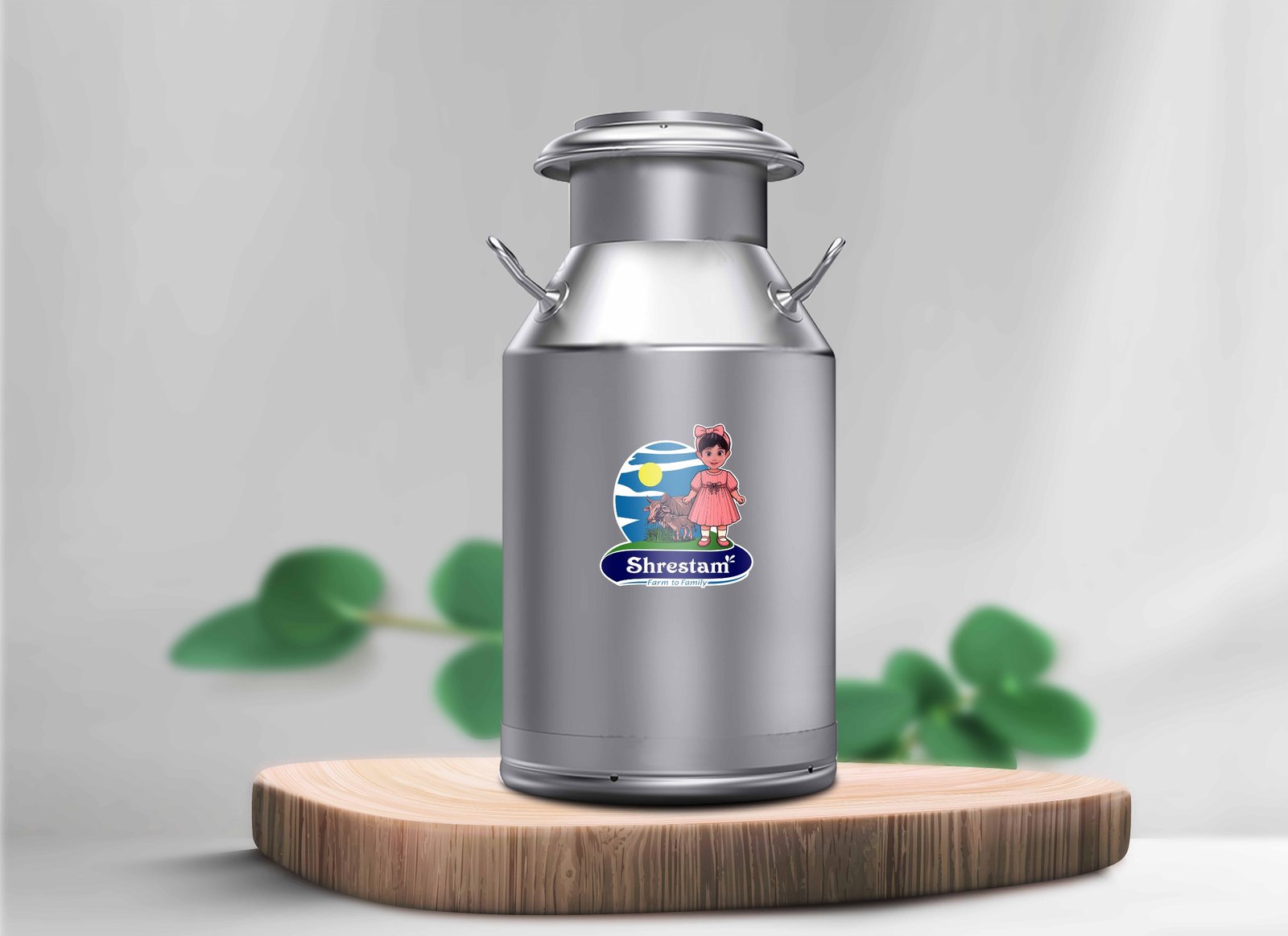Milk & Curd in Steel Can